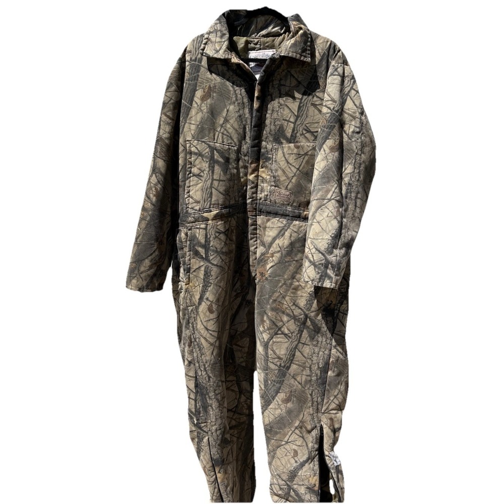 VTG Walls Blizzard Pruf Insulated Coveralls Realtree Hardwoods Camo 46" X 28"